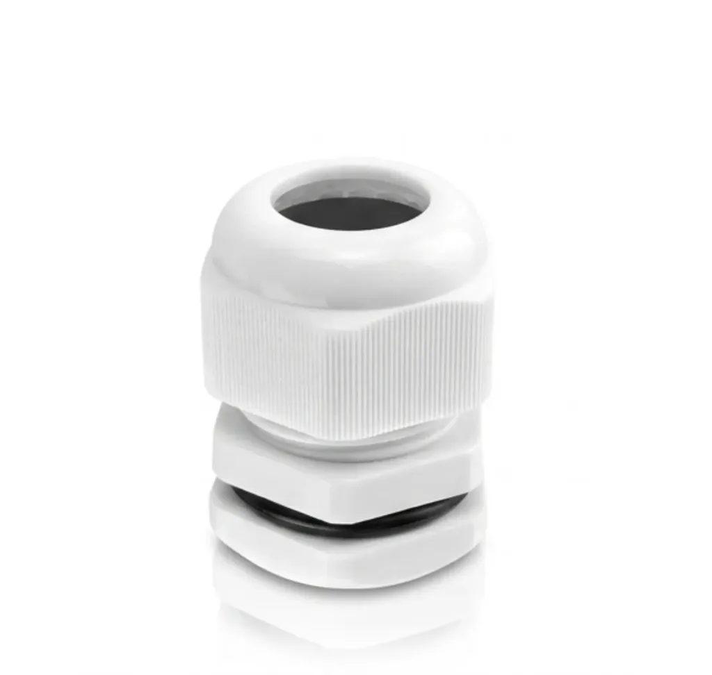 [NCGW1648] IP68 Nylon Cable Glands with Locknuts - Metric (M16 4-8mm, White / Natural)