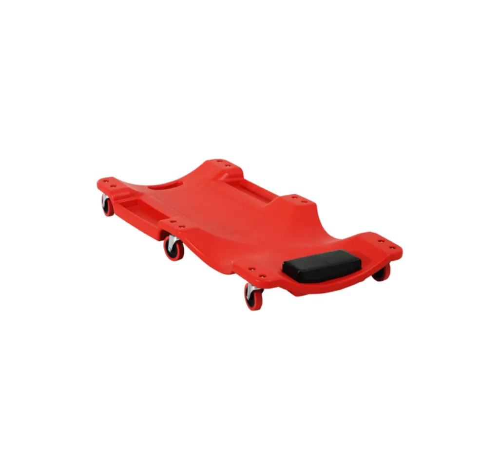 Low-Profile Ergonomic Vehicle Creeper - 120kg (Red)